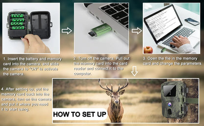 Suntek Mini Trail Camera - Mini600 20MP 1080P Wildlife - Night Vision