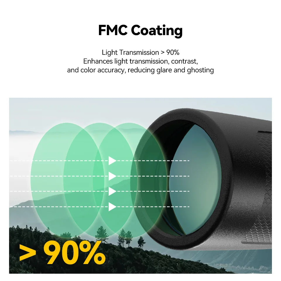 Svbony SV202 Upgraded Wide-angle ED Binoculars 8x32/8x42/10x42 - Bak4 Prism, IPX7 Waterproof, Fogproof