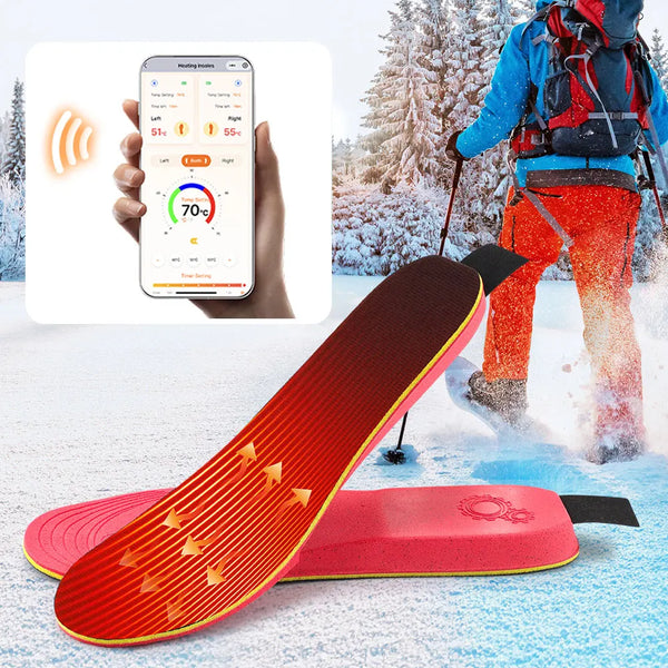Intelligent Rechargeable Heated Insoles - APP Control Wireless Temperature Control