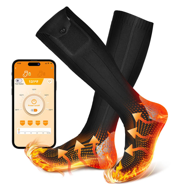 Heated Socks for Men and Women - Rechargeable - App Controlled