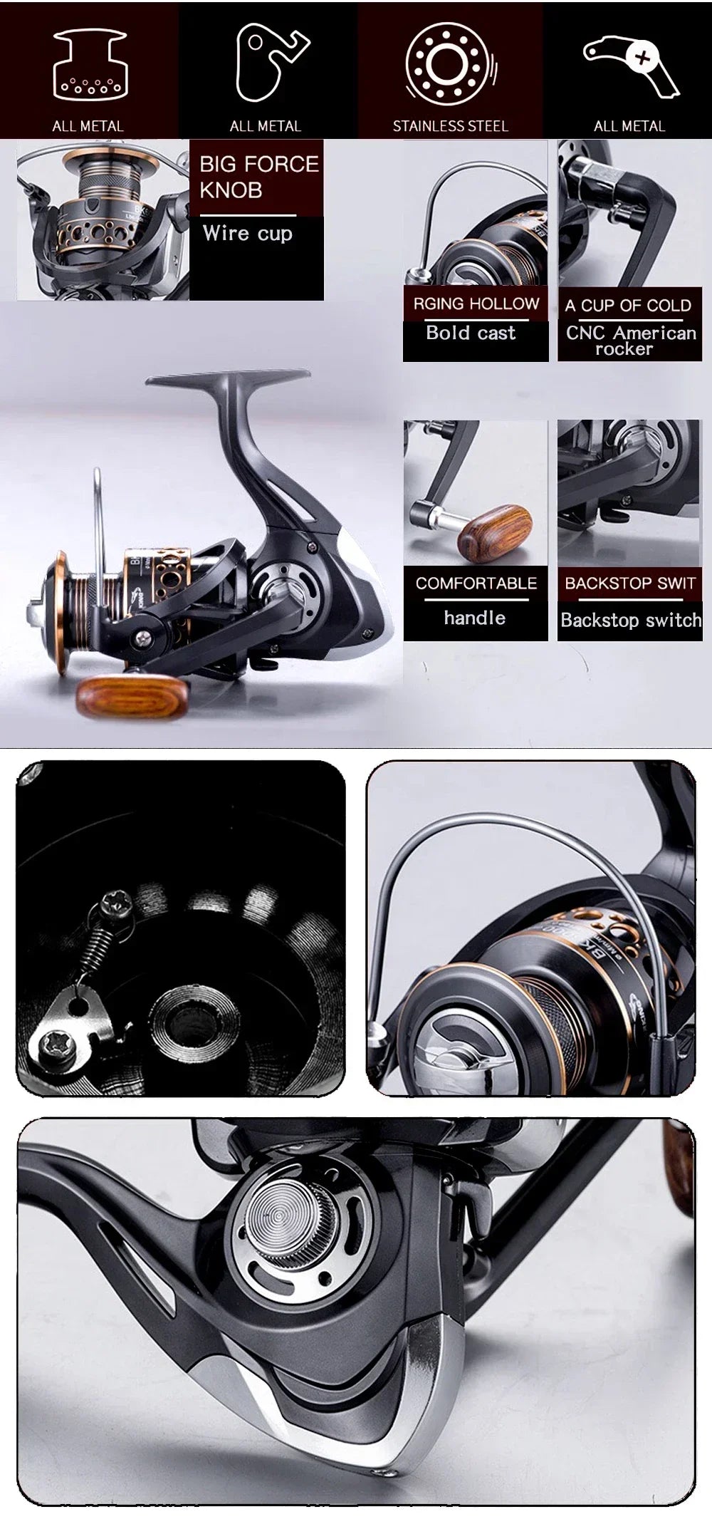 Carbon Fiber Collapsible Fishing Rod and Reel -  1.8-3.6m and 5.2:1 Gear Ratio Stainless Reel with Line