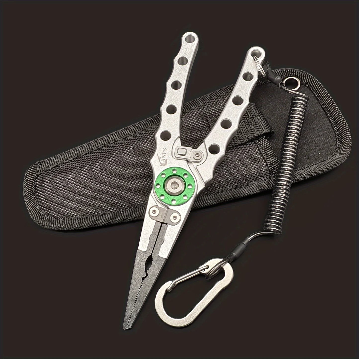 ANFS Fish Lip Gripper Pliers - Fishing Lip Gripper with Scale 40LB/18KG - Lockable Fish Gripping Pliers