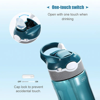 Water Filter Bottle - Water Purifier Drinking Bottle - Hiking, Camping, Survival or Emergency Water Purification - Replaceable Filter/Reusable Bottle