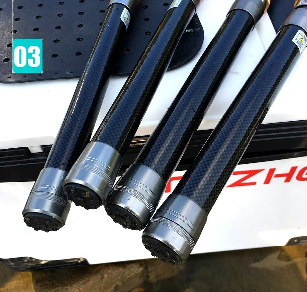 Carbon Fiber Collapsible Fishing Rod and Reel -  1.8-3.6m and 5.2:1 Gear Ratio Stainless Reel with Line