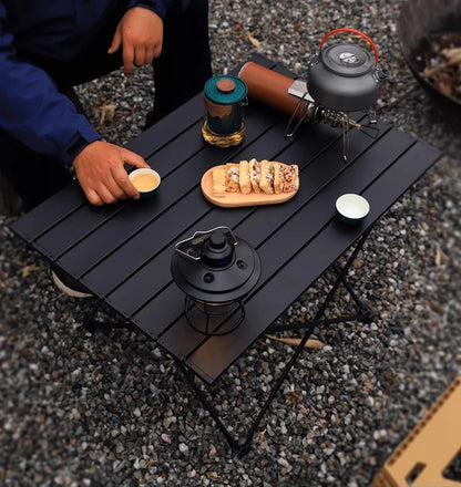 Folding Camping Table - Portable Compact Ultralight Aluminum Camp Table & Bag