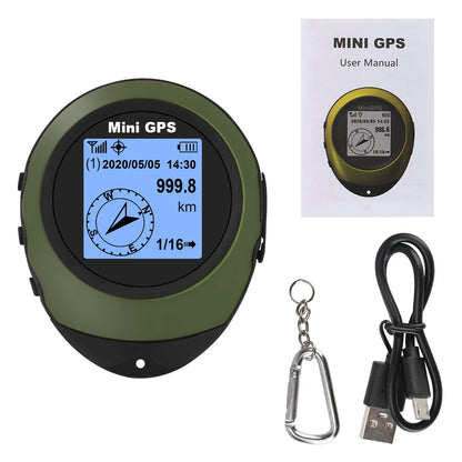 High-Precision Satellite Mini Handheld GPS - Coordinates, Compass, Altitude