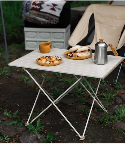 Folding Camping Table - Portable Compact Ultralight Aluminum Camp Table & Bag