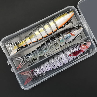 ANFS 5pcs/3pcs Multi Jointed Artificial Bait - Slow Sinking Bionic Fishing Lures
