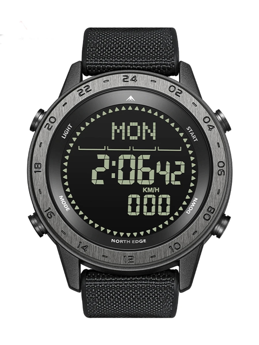 NORTH EDGE TANK 3 Smartwatch - Pedometer, Compass, Waterproof 50M