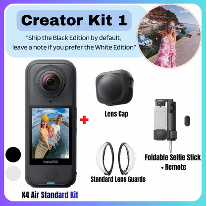Insta360 X4 Air 2025 New Launch 360 Action Camera 8K 30fps Lightweight 165g Replaceable Lens Insta 360 Original Sports Cam