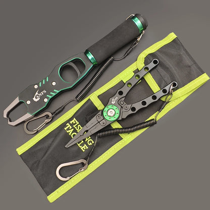 ANFS Fish Lip Gripper Pliers - Fishing Lip Gripper with Scale 40LB/18KG - Lockable Fish Gripping Pliers