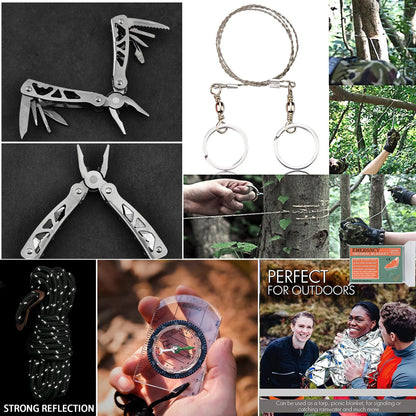Emergency First Aid Kit With Molle Tactical Bag - Camping, Disaster, Survival, Accident Kit