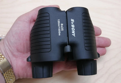 SVBONY SV10/SV10S 8x25 Compact Binoculars - Fixed Focus, Multi-coated Porro Prism Lenses