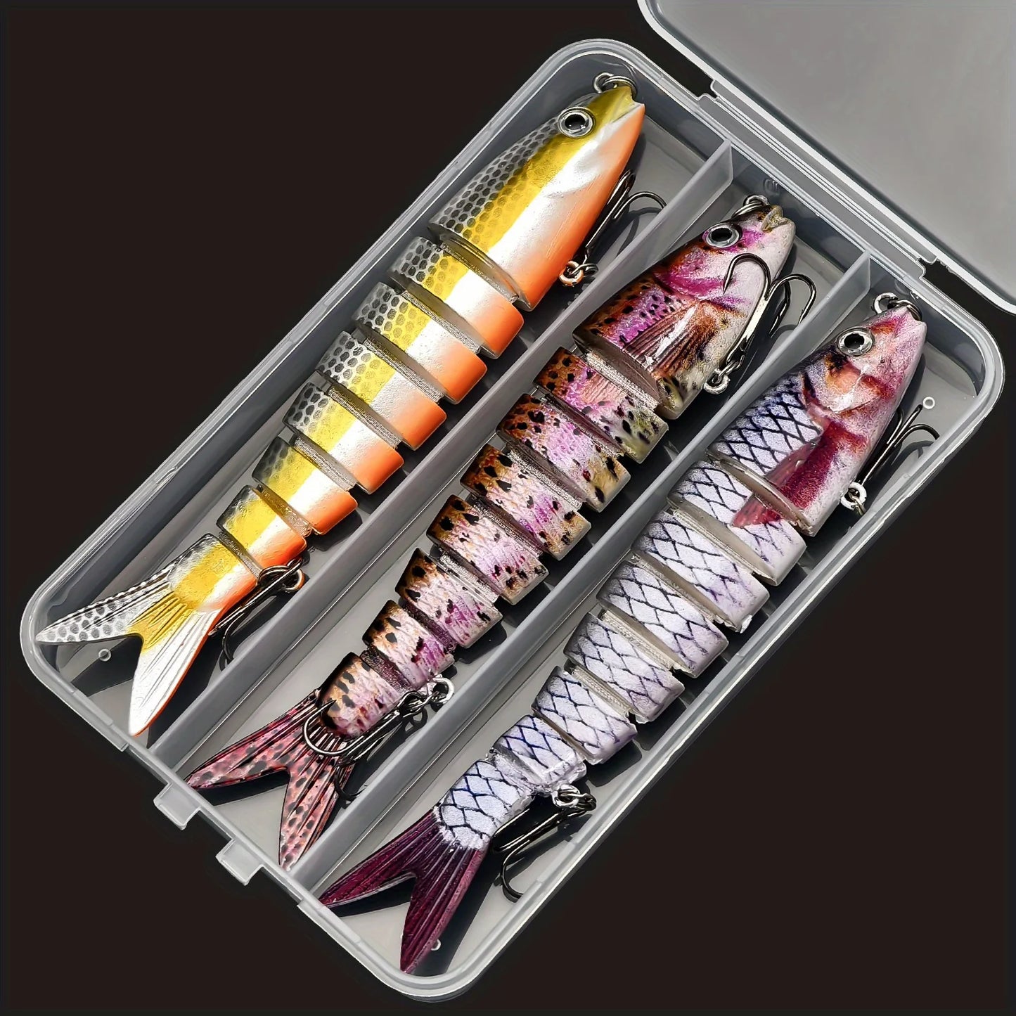 ANFS 5pcs/3pcs Multi Jointed Artificial Bait - Slow Sinking Bionic Fishing Lures