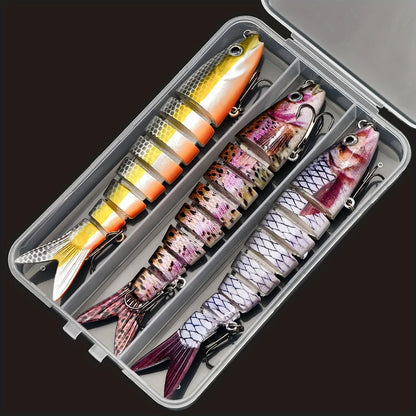 ANFS 5pcs/3pcs Multi Jointed Artificial Bait - Slow Sinking Bionic Fishing Lures