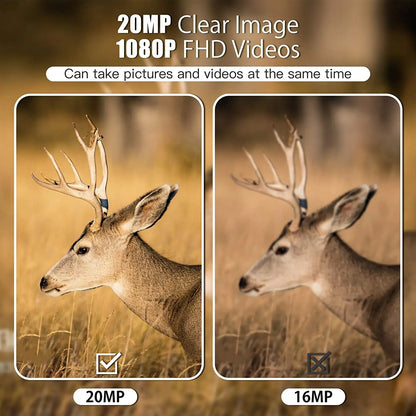 Suntek Mini Trail Camera - Mini600 20MP 1080P Wildlife - Night Vision