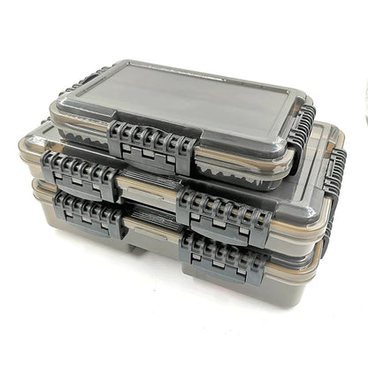 JSFUN Waterproof Fishing Tackle Box/Dry Tool Storage Box - Water Tight Storage Container - 3 Sizes - Heavy Duty Latch and Seal