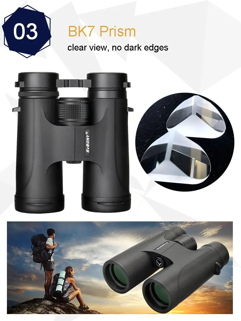 Svbony F9333A/F9333B 10X42/8X32 Binoculars - Powerful HD Lens Coatings, Long Range