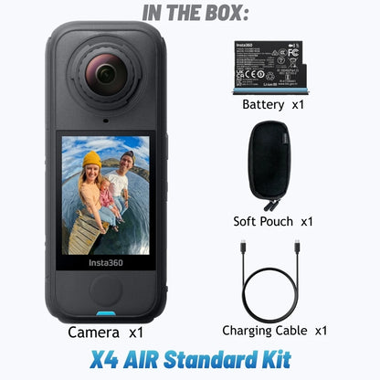 Insta360 X4 Air 2025 New Launch 360 Action Camera 8K 30fps Lightweight 165g Replaceable Lens Insta 360 Original Sports Cam