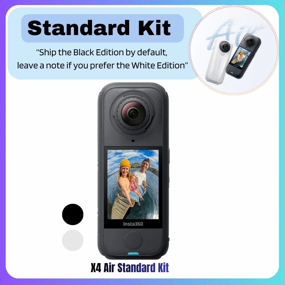 Insta360 X4 Air 2025 New Launch 360 Action Camera 8K 30fps Lightweight 165g Replaceable Lens Insta 360 Original Sports Cam