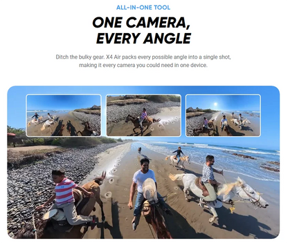 Insta360 X4 Air 2025 New Launch 360 Action Camera 8K 30fps Lightweight 165g Replaceable Lens Insta 360 Original Sports Cam