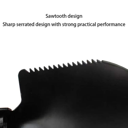 Survival/Backpacking Folding Shovel & Pick - Steel Folding Spade with Serrated Edge & Carry Case
