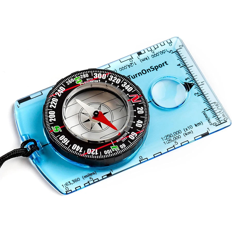 Professional Survival Compass - Hiking, Backpack, Outdoor Navigation & Map Reading