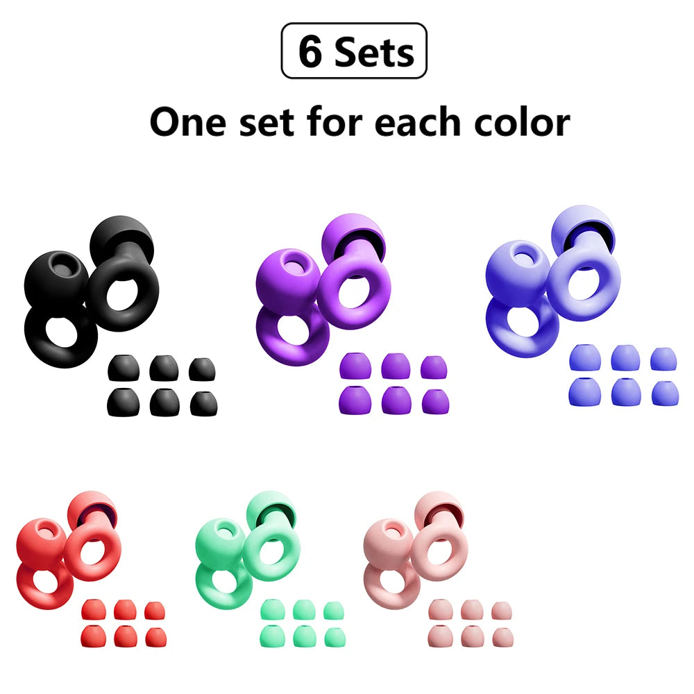 Loop Super Soft Silicone Ear Plugs – Reusable Hearing Protection for Noise Reduction 8 Ear Tips in XS/S/M/L