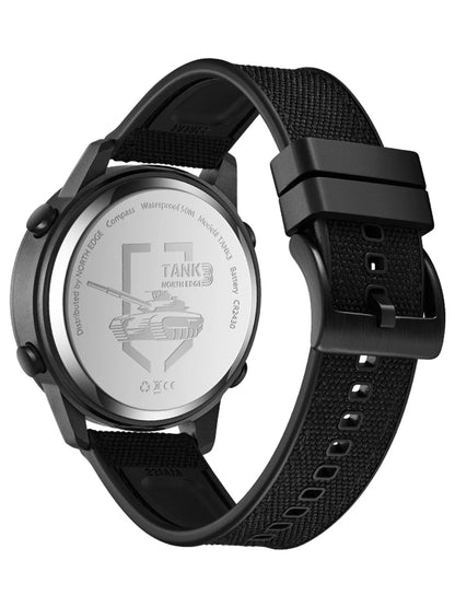 NORTH EDGE TANK 3 Smartwatch - Pedometer, Compass, Waterproof 50M