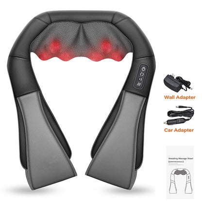 4D Shiatsu Neck, Shoulder, and Back Massager with Heat
