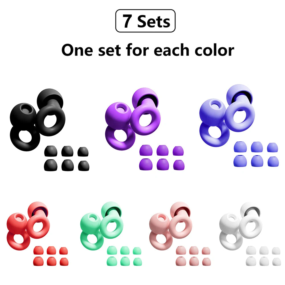 Loop Super Soft Silicone Ear Plugs – Reusable Hearing Protection for Noise Reduction 8 Ear Tips in XS/S/M/L