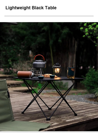 Folding Camping Table - Portable Compact Ultralight Aluminum Camp Table & Bag