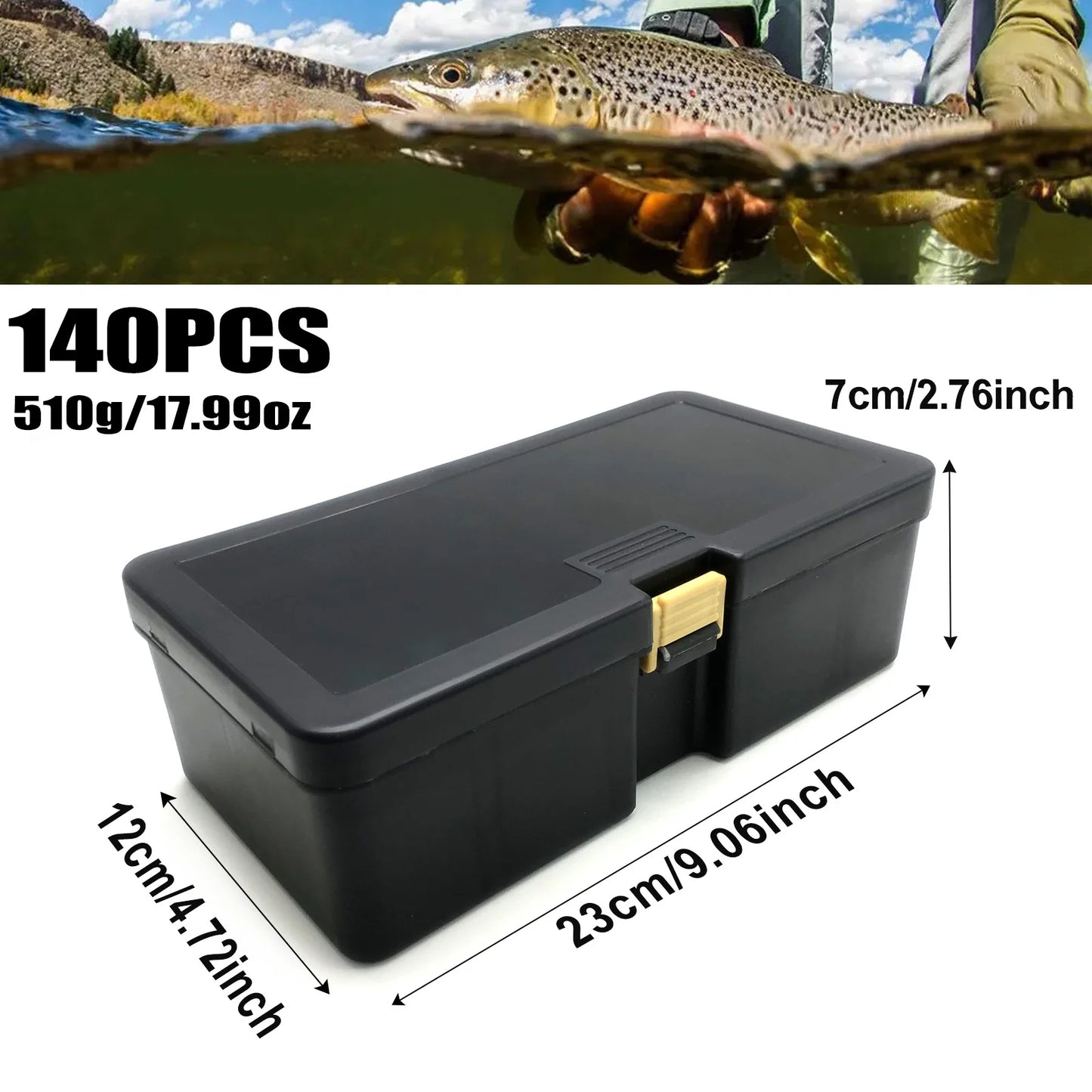 140/369pcs Fishing Accessories Set With Tacklebox - Includes Everything You Need To Get Started