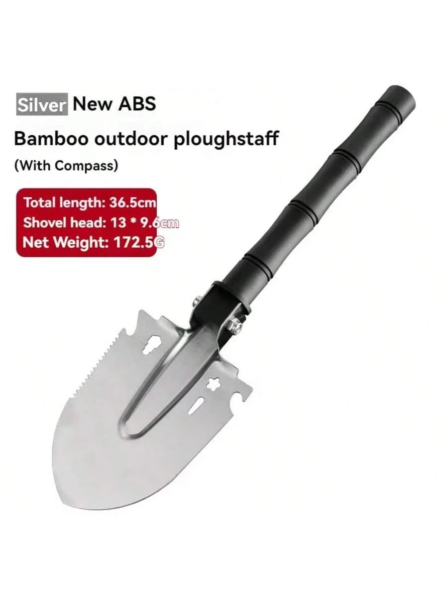 Survival/Backpacking Folding Shovel & Pick - Steel Folding Spade with Serrated Edge & Carry Case