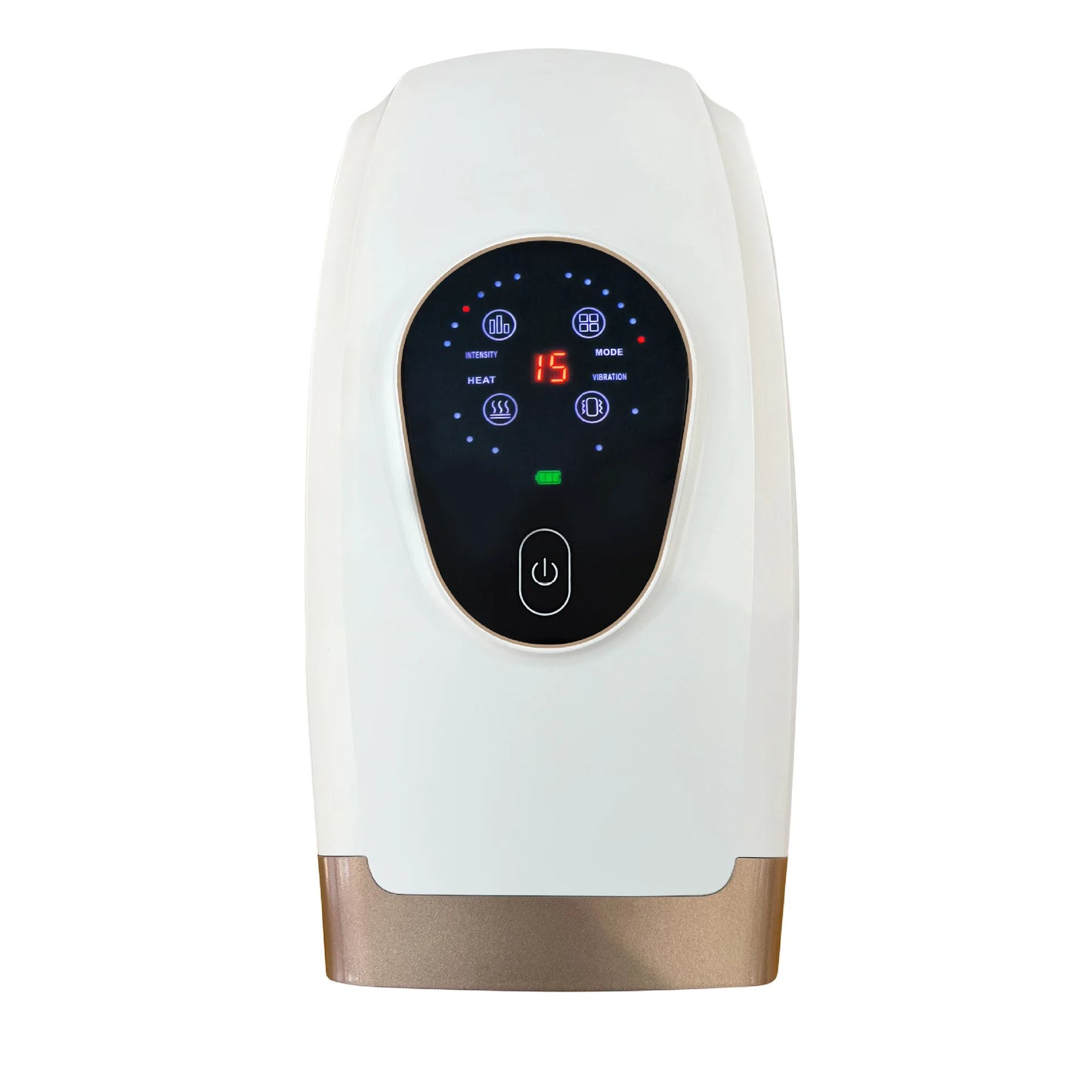 Cordless Hand Massager – Heat & Compression with 5 Intensity Levels, 5 Massage Modes, 2 Vibration Levels, and Travel Bag