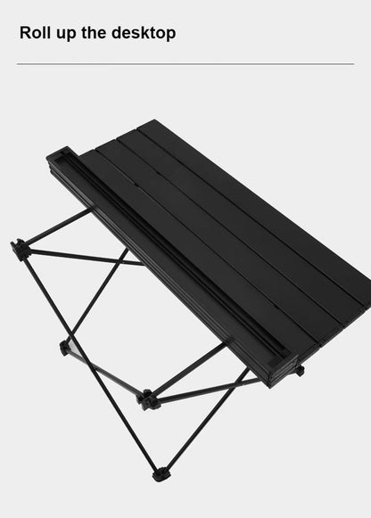 Folding Camping Table - Portable Compact Ultralight Aluminum Camp Table & Bag