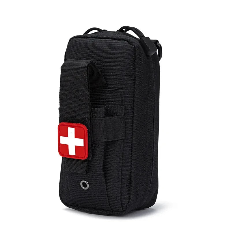 First Aid Tourniquet Kit - Emergency Medical Rescue EDC Pouch - Gauze, Scissors, Molle Survival Tool