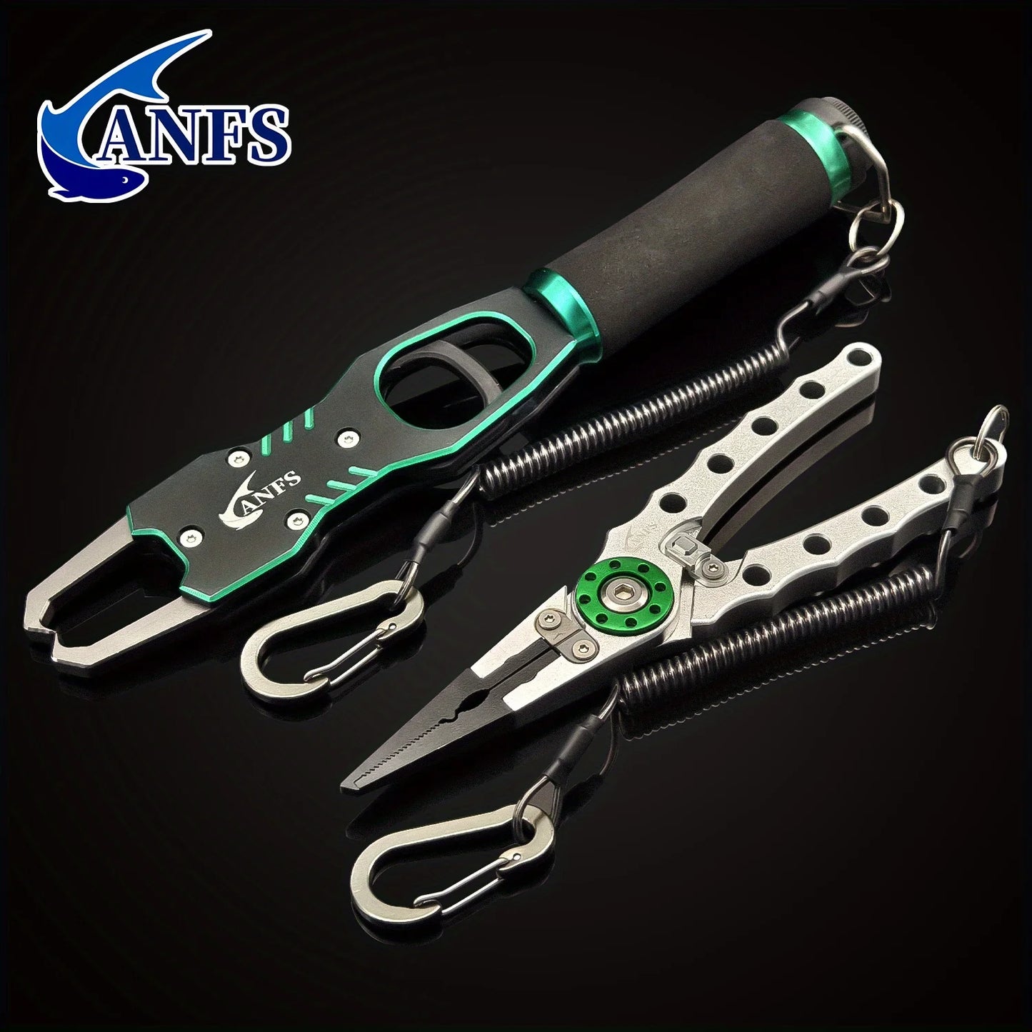 ANFS Fish Lip Gripper Pliers - Fishing Lip Gripper with Scale 40LB/18KG - Lockable Fish Gripping Pliers