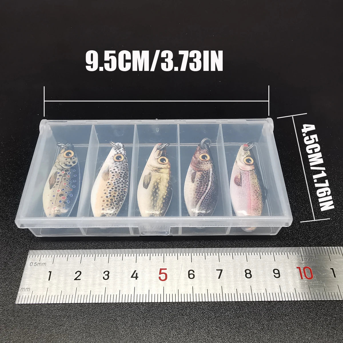 ANFS 1pc/5pc 5g Casting Spoon - Metal Fishing Lure