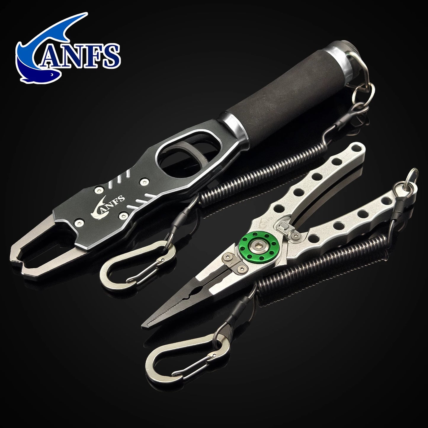 ANFS Fish Lip Gripper Pliers - Fishing Lip Gripper with Scale 40LB/18KG - Lockable Fish Gripping Pliers
