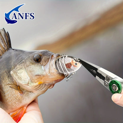 ANFS Fish Lip Gripper Pliers - Fishing Lip Gripper with Scale 40LB/18KG - Lockable Fish Gripping Pliers