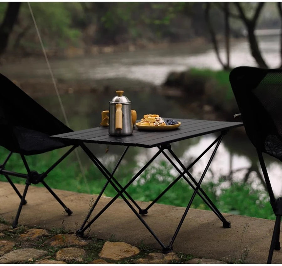 Folding Camping Table - Portable Compact Ultralight Aluminum Camp Table & Bag