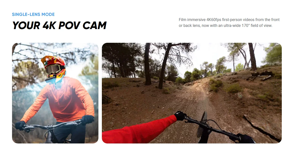 Insta360 X4 Air 2025 New Launch 360 Action Camera 8K 30fps Lightweight 165g Replaceable Lens Insta 360 Original Sports Cam