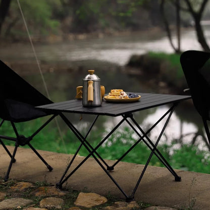 Folding Camping Table - Portable Compact Ultralight Aluminum Camp Table & Bag