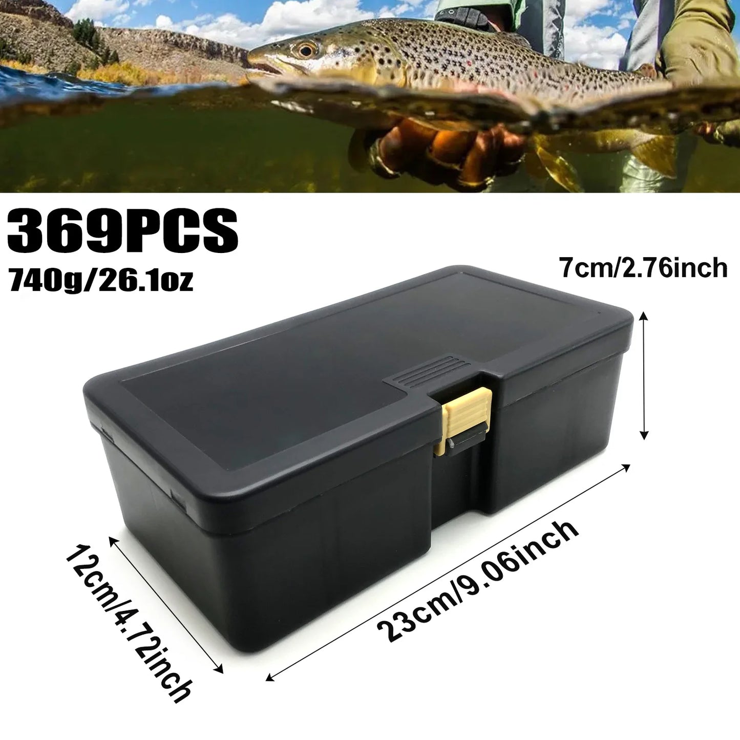 140/369pcs Fishing Accessories Set With Tacklebox - Includes Everything You Need To Get Started