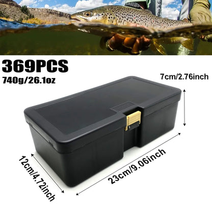 140/369pcs Fishing Accessories Set With Tacklebox - Includes Everything You Need To Get Started