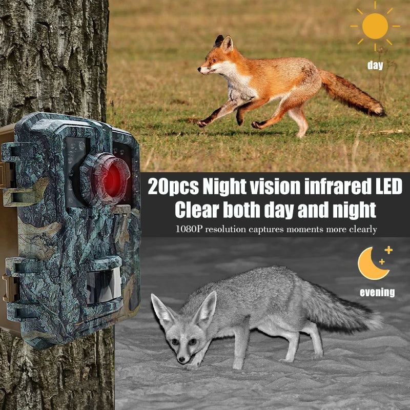 BORME Mini Trail Camera - MiniDL003 16MP 1080P - Night Vision Photo - Motion Camera