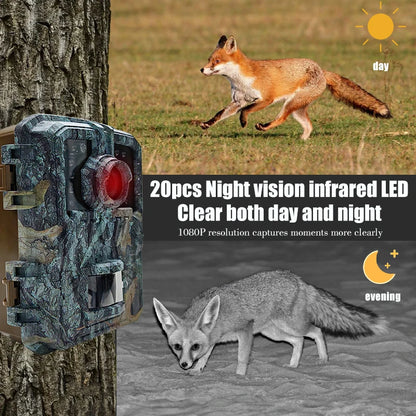 BORME Mini Trail Camera - MiniDL003 16MP 1080P - Night Vision Photo - Motion Camera