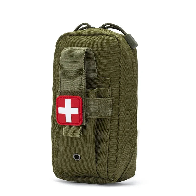 First Aid Tourniquet Kit - Emergency Medical Rescue EDC Pouch - Gauze, Scissors, Molle Survival Tool