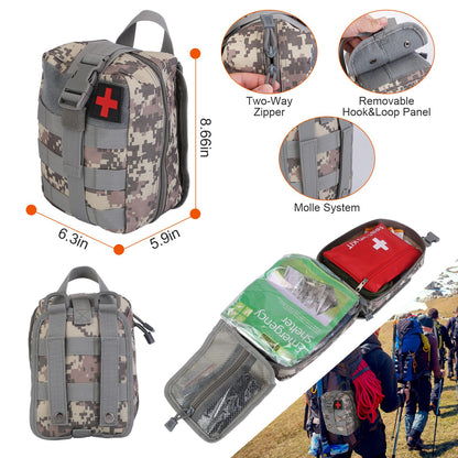 125Pcs Survival Kit - Professional Emergency Survival First Aid Kit, Supplies, Multi-tools